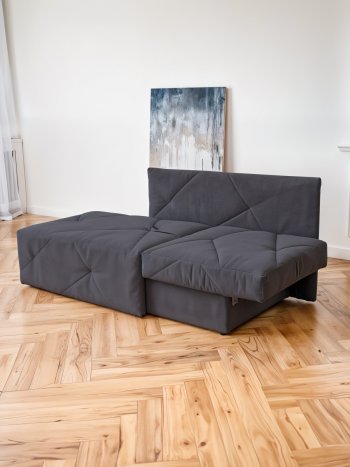Диван 1010 графит, правый (BRENDOSS) в Полевском - polevskoj.mebel-e96.ru
