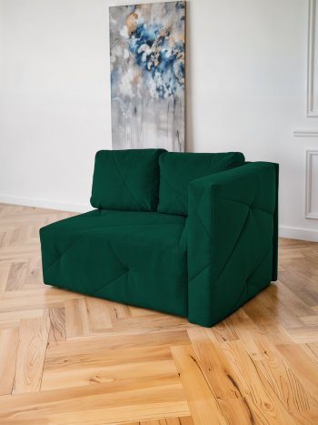 Диван 1010 изумруд, правый (BRENDOSS) в Полевском - polevskoj.mebel-e96.ru