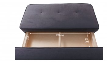 Диван-кровать 1001 графит (Brendoss) в Полевском - polevskoj.mebel-e96.ru