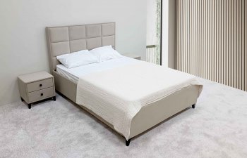 Кровать с подъемным механизмом Мега беж (Лин) в Полевском - polevskoj.mebel-e96.ru