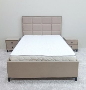 Кровать с подъемным механизмом Мега беж (Лин) в Полевском - polevskoj.mebel-e96.ru