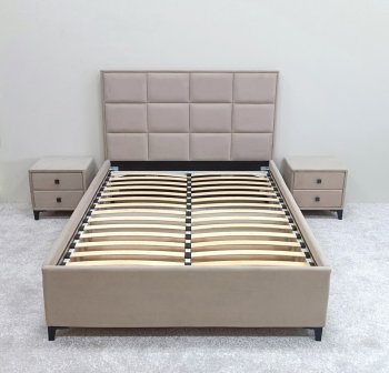 Кровать с подъемным механизмом Мега беж (Лин) в Полевском - polevskoj.mebel-e96.ru