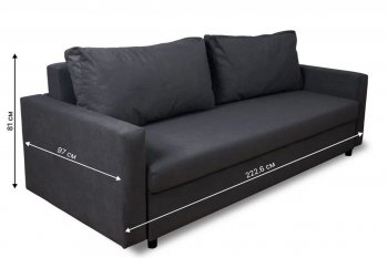 Диван 730 графит (Brendoss) в Полевском - polevskoj.mebel-e96.ru