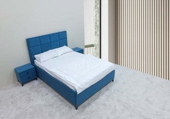 Кровать с подъемным механизмом Мега синий (Лин) в Полевском - polevskoj.mebel-e96.ru