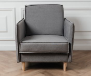 Кресло 831 Серый, велюр (Brendoss) в Полевском - polevskoj.mebel-e96.ru