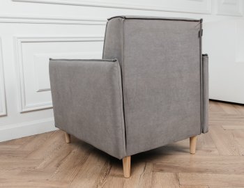 Кресло 831 Серый, велюр (Brendoss) в Полевском - polevskoj.mebel-e96.ru