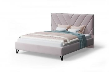 Кровать Аделия мягкая Dusty rose (пепельная роза), 1600 (МЛК) в Полевском - polevskoj.mebel-e96.ru
