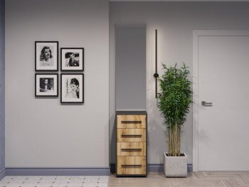 Тумба с зеркалом Аэлита сек.2 (Росток) в Полевском - polevskoj.mebel-e96.ru