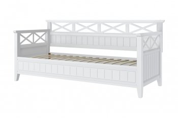 Кровать из массива Амелия белый античный (БМ) в Полевском - polevskoj.mebel-e96.ru