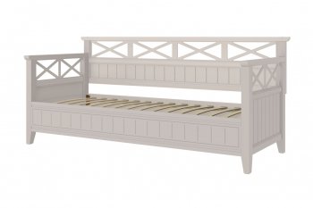 Кровать из массива Амелия льняной (БМ) в Полевском - polevskoj.mebel-e96.ru