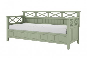 Кровать из массива Амелия зеленый самшит (БМ) в Полевском - polevskoj.mebel-e96.ru