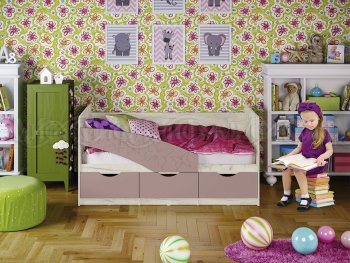 Кровать Бабочки Шарли пинк (Миф) в Полевском - polevskoj.mebel-e96.ru