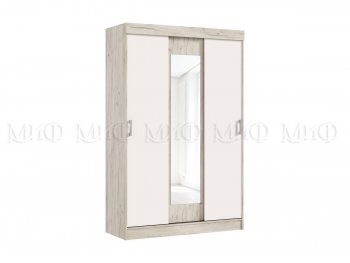 Шкаф-купе Бася 1300 мм крафт/кашемир (Миф) в Полевском - polevskoj.mebel-e96.ru