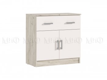 Комод 1 ящик 2 двери Бася крафт/кашемир (Миф) в Полевском - polevskoj.mebel-e96.ru