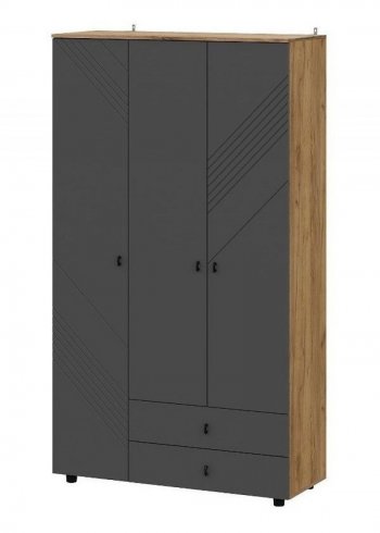 Шкаф 1200 мм трехстворчатый (с ящиками) Байкал (СВ) в Полевском - polevskoj.mebel-e96.ru