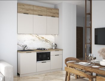 Кухонный гарнитур 1800 мм Бохо (Стиль) в Полевском - polevskoj.mebel-e96.ru