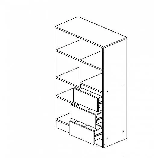 Шкаф комбинированный Челси Color (Миф) в Полевском - polevskoj.mebel-e96.ru