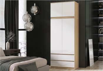 Шкаф Челси с антресолью 900 мм Сонома (Миф) в Полевском - polevskoj.mebel-e96.ru