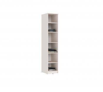 Пенал 400 мм Челси (1 створка) с антресолью, Кашемир (Миф) в Полевском - polevskoj.mebel-e96.ru