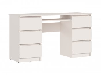 Письменный стол Челси 6 ящиков кашемир (Миф) в Полевском - polevskoj.mebel-e96.ru
