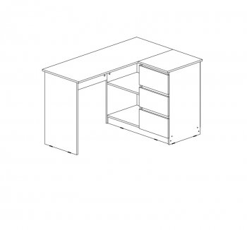 Стол письменный Челси угловой кашемир (Миф) в Полевском - polevskoj.mebel-e96.ru