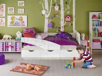 Кровать Дельфин шарли белый (Миф) в Полевском - polevskoj.mebel-e96.ru