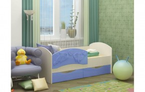 Детская кровать Дельфин-3 МДФ голубой, 80х160 в Полевском - polevskoj.mebel-e96.ru