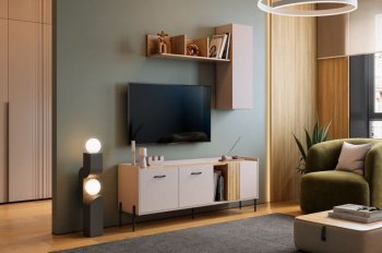 Стенка Доминика модульная  (Мебельсон) в Полевском - polevskoj.mebel-e96.ru