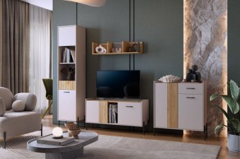 Стенка Доминика модульная  (Мебельсон) в Полевском - polevskoj.mebel-e96.ru