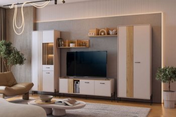 Стенка Доминика модульная  (Мебельсон) в Полевском - polevskoj.mebel-e96.ru