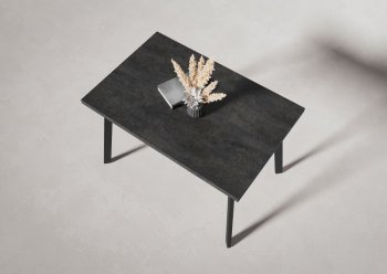 Стол нераздв. Дублин 32 КРАФТ В2, ЛДСП Цемент темный (Вудман) в Полевском - polevskoj.mebel-e96.ru