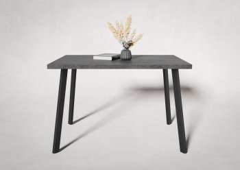 Стол нераздв. Дублин 32 КРАФТ В2, ЛДСП Цемент темный (Вудман) в Полевском - polevskoj.mebel-e96.ru