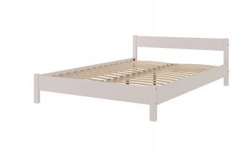 Кровать из массива Эби Льняной (БМ) в Полевском - polevskoj.mebel-e96.ru