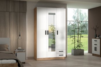 Шкаф 1200 мм Эконом с зеркалом (Зарон) в Полевском - polevskoj.mebel-e96.ru | фото