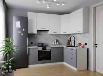 Угловой кухонный гарнитур Элеганция 2200*1600 мм Sanvut в Полевском - polevskoj.mebel-e96.ru