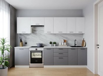 Кухонный гарнитур Элеганция 3000 мм (Санвут) в Полевском - polevskoj.mebel-e96.ru