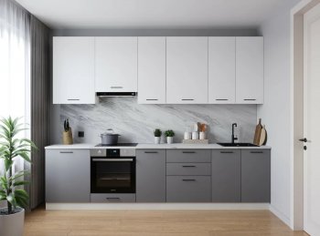 Кухонный гарнитур высокий Элеганция 3000 мм (Санвут) в Полевском - polevskoj.mebel-e96.ru