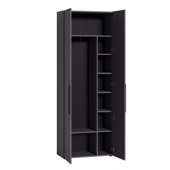 Шкаф для одежды 800 мм Эйр 13.340 графит (Моби) в Полевском - polevskoj.mebel-e96.ru