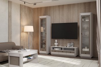 Стенка Фантазия модульная, кашемир (Олмеко) в Полевском - polevskoj.mebel-e96.ru