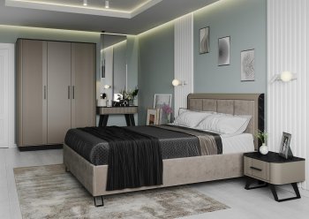 Спальный гарнитур Фиделия, модульный (Олмеко) в Полевском - polevskoj.mebel-e96.ru