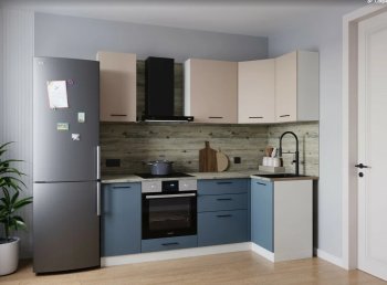 Угловой кухонный гарнитур Фьюжн 2200*1000 мм (Sanvut) в Полевском - polevskoj.mebel-e96.ru