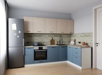 Угловой кухонный гарнитур Фьюжн 2600*1600 мм Sanvut в Полевском - polevskoj.mebel-e96.ru