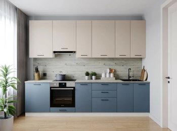 Кухонный гарнитур высокий Фьюжн 3000 мм (Санвут) в Полевском - polevskoj.mebel-e96.ru