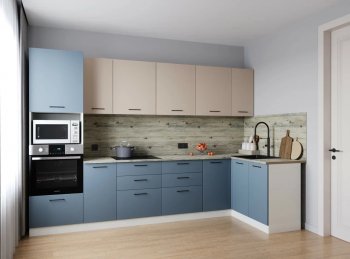 Угловой кухонный гарнитур Фьюжн 3200*1400 мм (Санвут) в Полевском - polevskoj.mebel-e96.ru