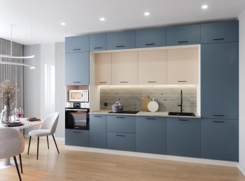 Кухонный гарнитур Фьюжн 3400 мм (Санвут) в Полевском - polevskoj.mebel-e96.ru