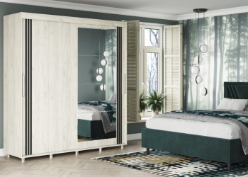 Шкаф-купе 2000 мм Форест крафт белый (Стиль) в Полевском - polevskoj.mebel-e96.ru