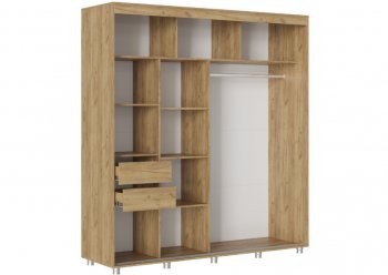 Шкаф-купе 2000 мм Форест крафт золотой(Стиль) в Полевском - polevskoj.mebel-e96.ru