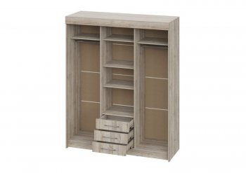 Шкаф-купе 1700 мм Фортуна (Дуб крафт серый) (ИЦ) в Полевском - polevskoj.mebel-e96.ru