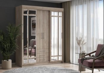 Шкаф-купе 1700 мм Фортуна (Дуб крафт серый) (ИЦ) в Полевском - polevskoj.mebel-e96.ru