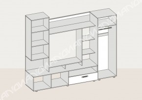 Гостиная Аллегро вариант-3 (Венге/Белфорт) в Полевском - polevskoj.mebel-e96.ru